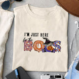 I'm just here for the Boos sublimation design, png for sublimation, Retro Halloween design, Halloween styles