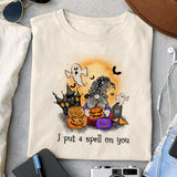 I put a spell on you sublimation design, png for sublimation, Retro Halloween design, Halloween styles