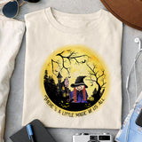 There's a little magic in us all sublimation design, png for sublimation, Retro Halloween design, Halloween styles