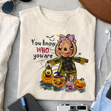 You know who you are sublimation design, png for sublimation, Retro Halloween design, Halloween styles