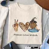 Peace Love Witch sublimation 