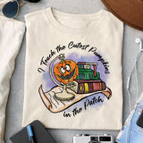 I Teach the Cutest Pumpkins in the Patch sublimation design, png for sublimation, Retro Halloween design, Halloween styles