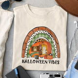 Halloween vibes sublimation design, png for sublimation, Retro Halloween design, Halloween styles