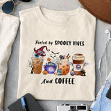 Fueled by Spooky Vibes and Coffee sublimation