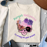 Forget halloween I'm creepy all year around sublimation design, png for sublimation, Retro Halloween design, Halloween Kid PNG