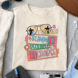 Teacher Summer Recharge Required sublimation design, png for sublimation design, summer teacher design, Off-duty sublimation