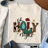 Oh Holy night sublimation design, png for sublimation, Jesus sublimation,christmas jesus png