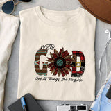 With God all things are possible sublimation design, png for sublimation, Jesus sublimation,christmas jesus png
