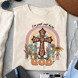 I'm just out here trusting God sublimation design, png for sublimation, Jesus sublimation, Christian png