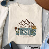 Jesus the way the truth the life John 14 6 sublimation design, png for sublimation, Jesus sublimation, Christian png