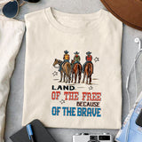 Land of the free because of the brave sublimation