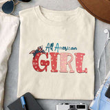 All American Girl sublimation design, png for sublimation, 4th Of July Png, Independence Day vibes PNG