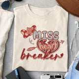 Lil' miss heart breaker sublimation design