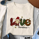 Love christmas sublimation design, png for sublimation, Christmas PNG, Leopard Christmas PNG