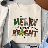 Merry and bright sublimation design, png for sublimation, Christmas PNG, Leopard Christmas PNG