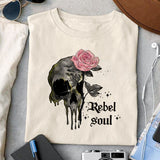 Rebel soul sublimation design, png for sublimation, Gothic halloween design, Halloween styles