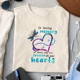 In loving memory of those who are forever in our hearts sublimation design, png for sublimation, memorial png