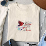 When a cardinal appeals in your yard it's a visitor from heaven sublimation design, png for sublimation, memorial PNG