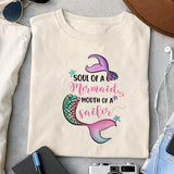 Soul of a mermaid mouth of a sailor sublimation