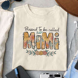Blessed to be called Mimi sublimation design, png for sublimation, floral grandma sublimation, mother's day png