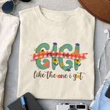 Ain't no gigi like the one I got sublimation design, png for sublimation, floral grandma sublimation, mother's day png