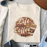 Life happens coffee helps sublimation design, png for sublimation