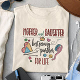 Mother and daughter best sewing partners for life sublimation design, png for sublimation, sewing mom sublimation, mother's day png