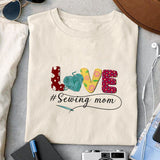 Love # sewing mom sublimation design, png for sublimation, sewing mom sublimation, mother's day png