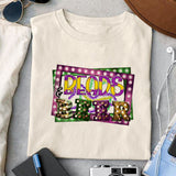 Beads & Beer sublimation design, png for sublimation, MardiGras day png, Event vibes PNG