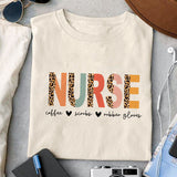 Nurse coffee scrubs rubber gloves sublimation design, png for sublimation, Nurse PNG, Nurse life PNG