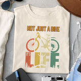 Not just a bike, It's life sublimation design, png for sublimation, Hobbies png, Mountain biking png, Hiking png