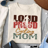 Loud & proud cycling mom sublimation design, png for sublimation, Hobbies png, Mountain biking png, Hiking png