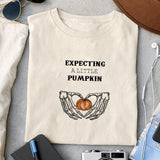 Expecting A Little Pumpkin sublimation design, png for sublimation, Halloween characters sublimation, Pregnancy witch design