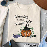 Growing a little Pumpkin sublimation design, png for sublimation, Halloween characters sublimation, Pregnancy witch design