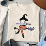 I'm the pregnant witch sublimation design, png for sublimation, Halloween characters sublimation, Pregnancy witch design