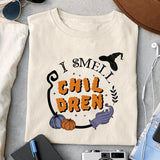 I smell children sublimation design, png for sublimation, Halloween characters sublimation, Pregnancy witch design