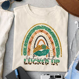 Let's get lucked up sublimation design, png for sublimation, Patrick's day PNG, Holiday PNG, Ireland's Independence day PNG