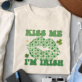 Kiss me I'm Irish sublimation design, png for sublimation, Patrick's day PNG, Holiday PNG, Ireland's Independence day PNG