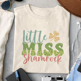 Little Miss Shamrock sublimation design, png for sublimation, Patrick's day PNG, Holiday PNG, Ireland's Independence day PNG
