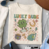 Lucky Dude sublimation design, png for sublimation, Patrick's day PNG, Holiday PNG, Ireland's Independence day PNG