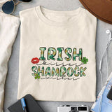 Irish kisses and Shamrock wishes sublimation design, png for sublimation, Patrick's day PNG, Holiday PNG