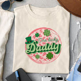 One Lucky Daddy sublimation design, png for sublimation, Patrick's day PNG, Holiday PNG