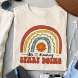 Stop dreaming start doing sublimation design, png for sublimation, Rainbow PNG, Pastel rainbow PNG, Boho rainbow PNG