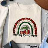 Merry Campmas sublimation design, png for sublimation, Rainbow PNG, Christmas rainbow PNG