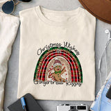 Christmas Wishes & Gingerbread Kisses sublimation design, png for sublimation, Rainbow PNG, Christmas rainbow PNG