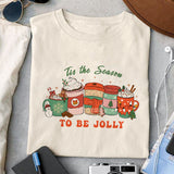 Tis the Season to be Jolly sublimation design, png for sublimation, Christmas PNG, Christmas vibes PNG