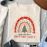 My favorite color is christmas lights sublimation design, png for sublimation, Christmas PNG, Christmas vibes PNG