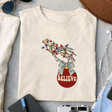 Believe sublimation design, png for sublimation, Christmas PNG, Christmas vibes PNG