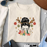 Jolly mama sublimation design, png for sublimation, Christmas PNG, Christmas vibes PNG