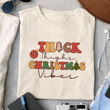 Thick thighs christmas vibes sublimation design, png for sublimation, Christmas PNG, Christmas vibes PNG